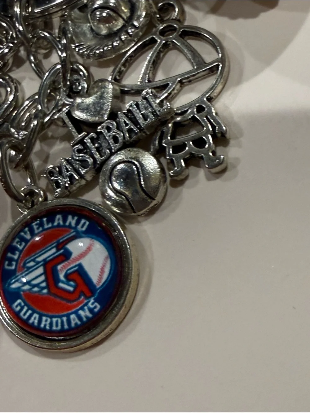 Cleveland Guardians Hanging Charm Keychain